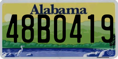 AL license plate 48BO419