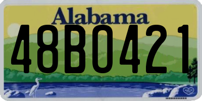 AL license plate 48BO421