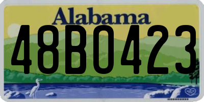 AL license plate 48BO423