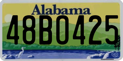 AL license plate 48BO425