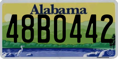 AL license plate 48BO442