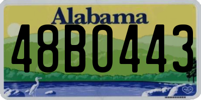 AL license plate 48BO443