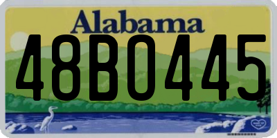 AL license plate 48BO445