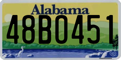 AL license plate 48BO451