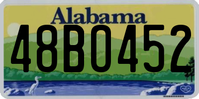 AL license plate 48BO452