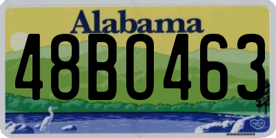 AL license plate 48BO463