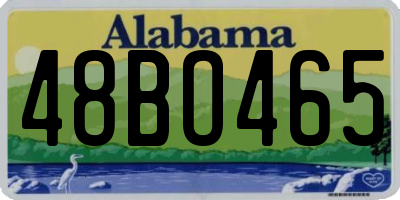 AL license plate 48BO465