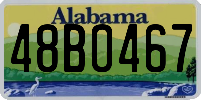 AL license plate 48BO467