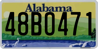AL license plate 48BO471