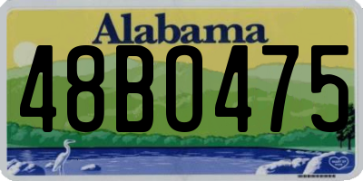 AL license plate 48BO475
