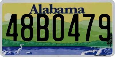 AL license plate 48BO479