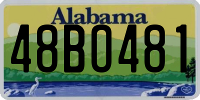 AL license plate 48BO481