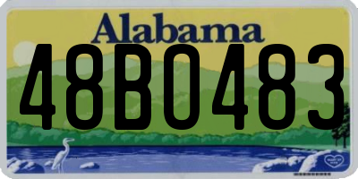 AL license plate 48BO483