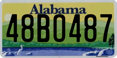 AL license plate 48BO487