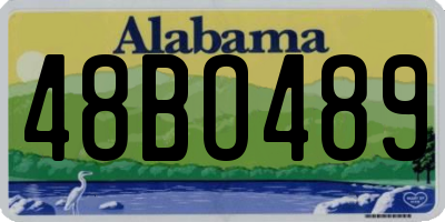 AL license plate 48BO489
