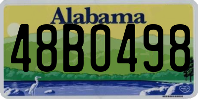 AL license plate 48BO498
