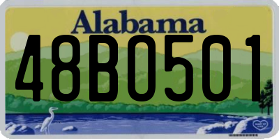 AL license plate 48BO501