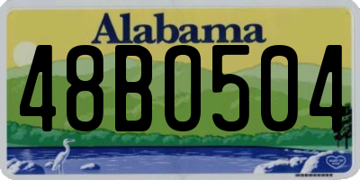 AL license plate 48BO504