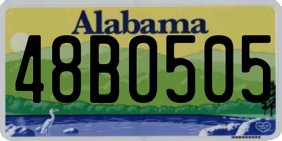 AL license plate 48BO505