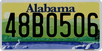 AL license plate 48BO506
