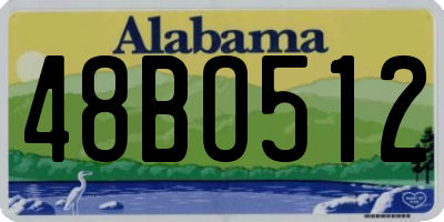 AL license plate 48BO512