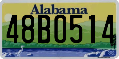 AL license plate 48BO514