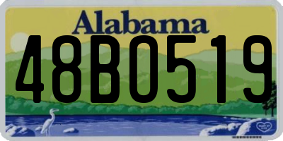 AL license plate 48BO519