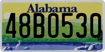AL license plate 48BO530