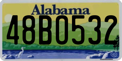 AL license plate 48BO532