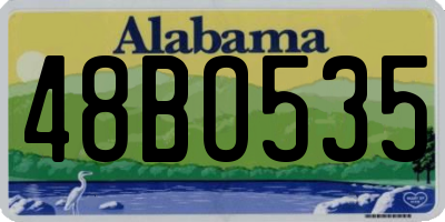 AL license plate 48BO535