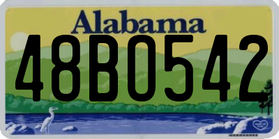 AL license plate 48BO542