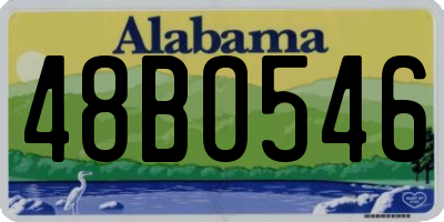 AL license plate 48BO546