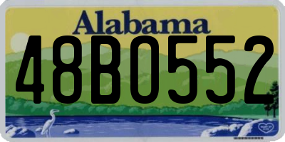 AL license plate 48BO552