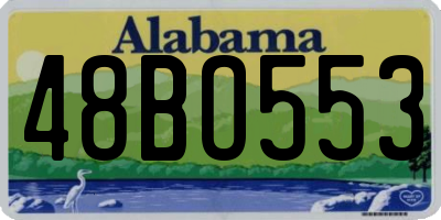 AL license plate 48BO553