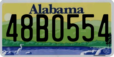 AL license plate 48BO554
