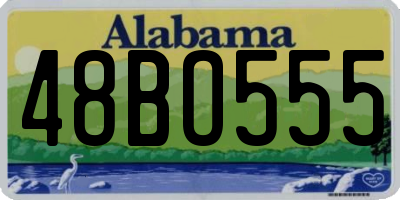 AL license plate 48BO555