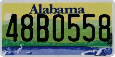 AL license plate 48BO558