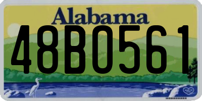 AL license plate 48BO561