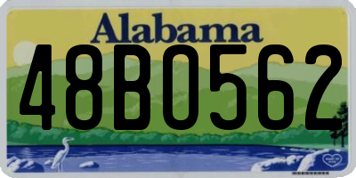 AL license plate 48BO562