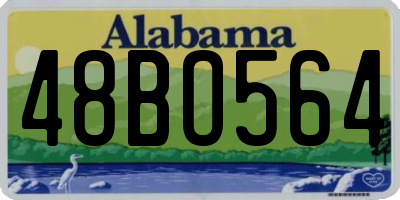 AL license plate 48BO564
