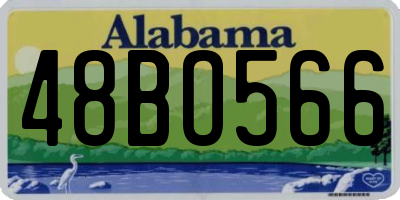 AL license plate 48BO566