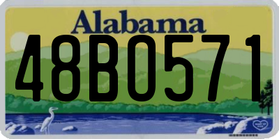 AL license plate 48BO571