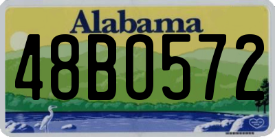 AL license plate 48BO572