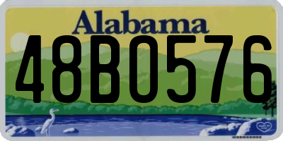 AL license plate 48BO576