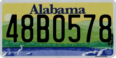 AL license plate 48BO578