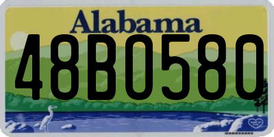 AL license plate 48BO580