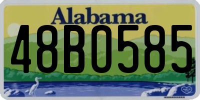 AL license plate 48BO585