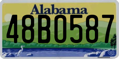 AL license plate 48BO587