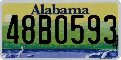 AL license plate 48BO593