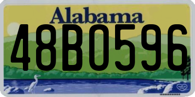 AL license plate 48BO596